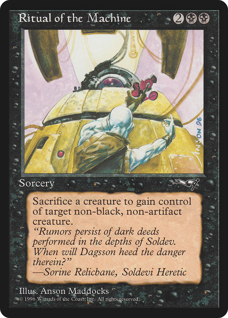 Ritual of the Machine (ALL-059) [Alliances] MTG Single Wizards of the Coast