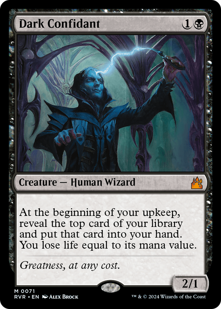 Dark Confidant (RVR-071) [Ravnica Remastered] MTG Single Wizards of the Coast