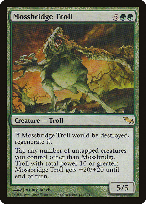 Mossbridge Troll (SHM-123) [Shadowmoor] MTG Single Wizards of the Coast