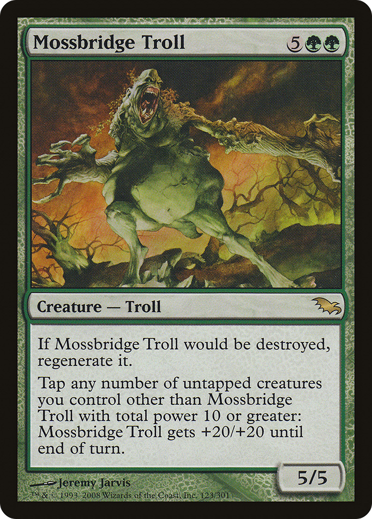 Mossbridge Troll (SHM-123) [Shadowmoor] Foil MTG Single Wizards of the Coast