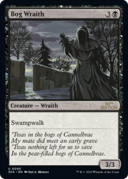 Bog Wraith (30A-095) [30th Anniversary Edition] MTG Single Wizards of the Coast