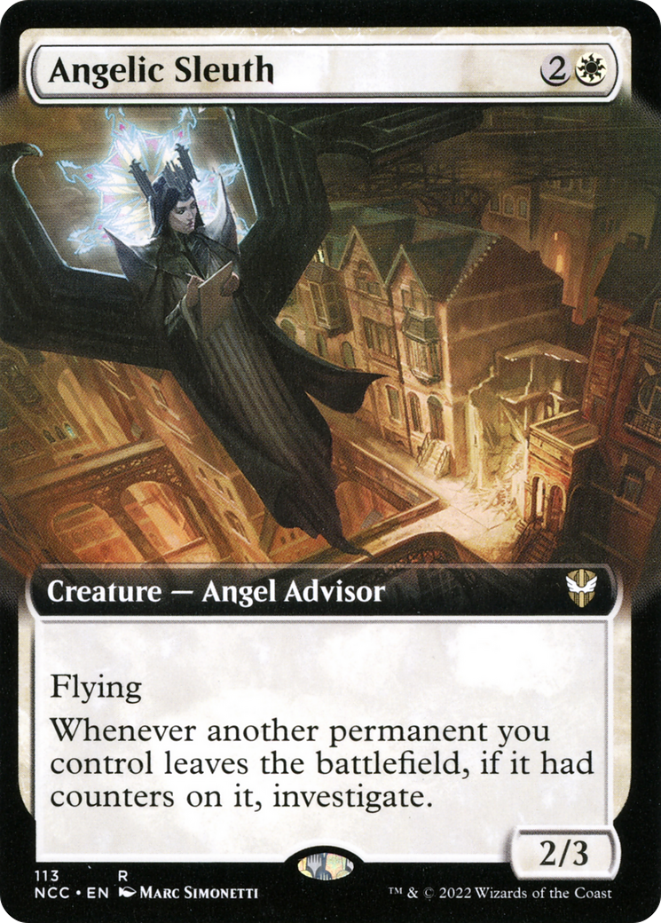 Angelic Sleuth (NCC-113) [New Capenna Commander] (Extended Art) MTG Single Wizards of the Coast