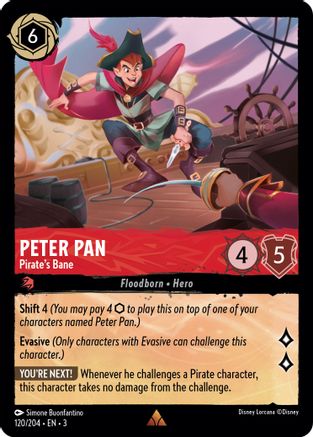 Peter Pan - Pirate's Bane (120/204) [Into the Inklands] Lorcana Single Disney