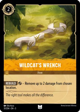 Wildcat's Wrench (31/204) [Into the Inklands] Lorcana Single Disney