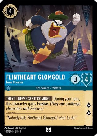 Flintheart Glomgold - Lone Cheater (140/204) [Into the Inklands] Lorcana Single Disney