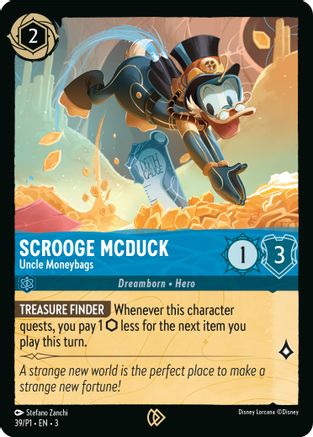 Scrooge McDuck - Uncle Moneybags (39) [Disney Lorcana Promo Cards] Cold Foil Lorcana Single Disney