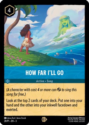How Far I'll Go (28) [Disney Lorcana Promo Cards] Cold Foil Lorcana Single Disney