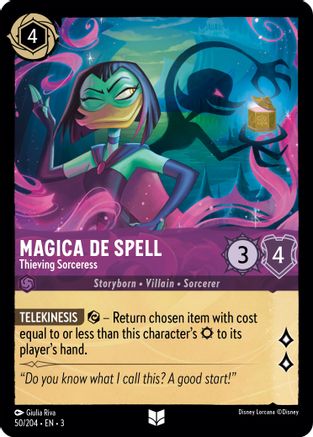 Magica De Spell - Thieving Sorceress (50/204) [Into the Inklands] Cold Foil Lorcana Single Disney