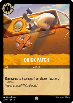 Quick Patch (27/204) [Into the Inklands] Cold Foil Lorcana Single Disney