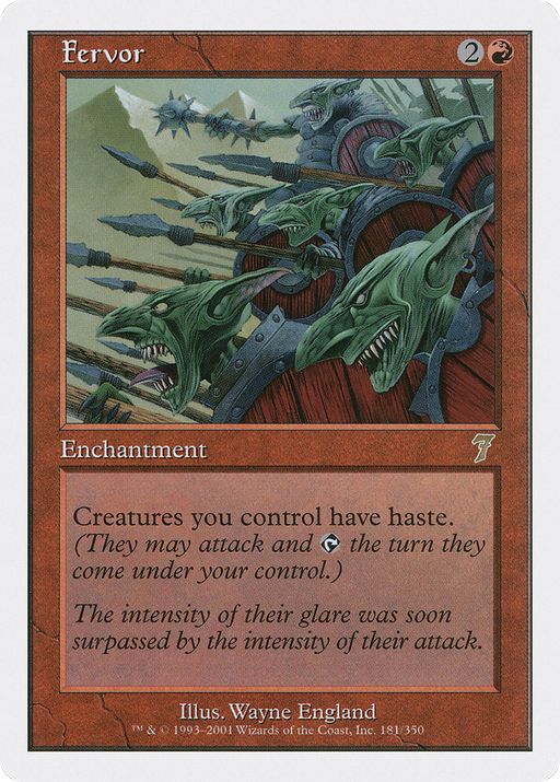 Fervor (7ED-181) [7th Edition] MTG Single Wizards of the Coast