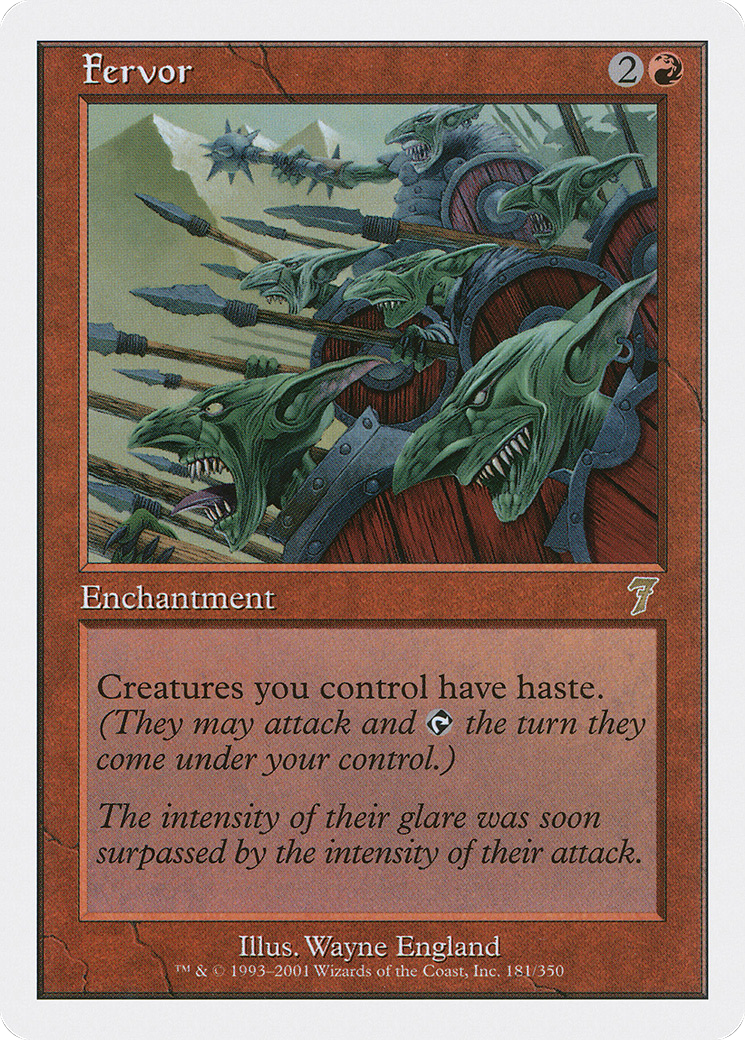 Fervor (7ED-181) [7th Edition] Foil MTG Single Wizards of the Coast