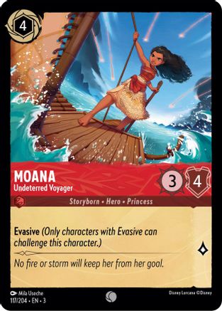 Moana - Undeterred Voyager (117/204) [Into the Inklands] Lorcana Single Disney