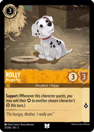 Rolly - Hungry Pup (21/204) [Into the Inklands] Lorcana Single Disney