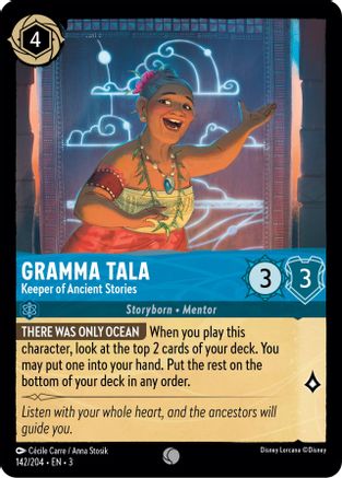 Gramma Tala - Keeper of Ancient Stories (142/204) [Into the Inklands] Lorcana Single Disney