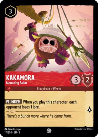 Kakamora - Menacing Sailor (111/204) [Into the Inklands] Cold Foil Lorcana Single Disney