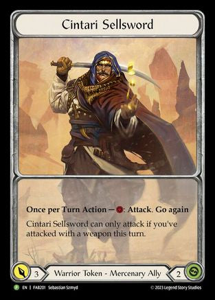 Cintari Sellsword [FAB201] (Promo)  Rainbow Foil Flesh And Blood Single Flesh And Blood   
