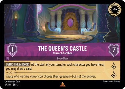 The Queen's Castle - Mirror Chamber (67/204) [Into the Inklands] Lorcana Single Disney