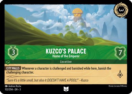 Kuzco's Palace - Home of the Emperor (102/204) [Into the Inklands] Lorcana Single Disney