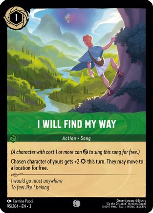 I Will Find My Way (95/204) [Into the Inklands] Lorcana Single Disney