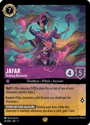 Jafar - Striking Illusionist (42/204) [Into the Inklands] Lorcana Single Disney