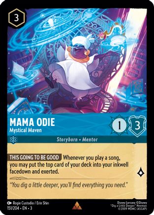 Mama Odie - Mystical Maven (151/204) [Into the Inklands] Cold Foil Lorcana Single Disney