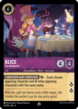 Alice - Tea Alchemist (35/204) [Into the Inklands] Lorcana Single Disney