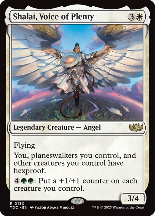 Shalai, Voice of Plenty (TDC-130) [Commander: Tarkir: Dragonstorm] MTG Single Wizards of the Coast