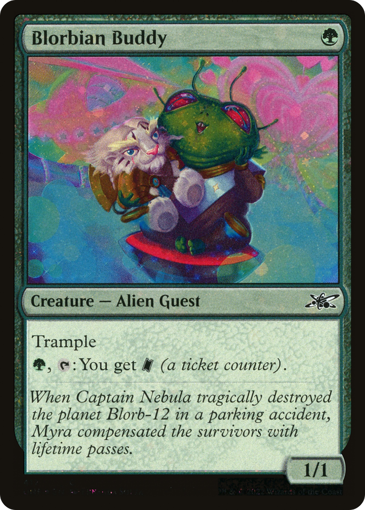 Blorbian Buddy (Galaxy Foil) (UNF-417) [Unfinity] Foil MTG Single Wizards of the Coast