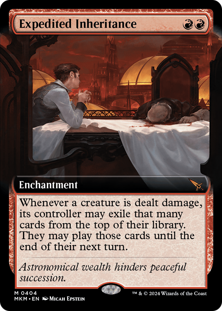 Expedited Inheritance (MKM-404) [Murders at Karlov Manor] (Extended Art) MTG Single Wizards of the Coast