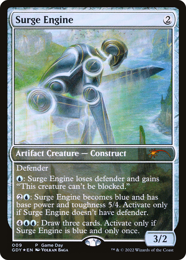 Surge Engine (GAME-009) [Misc] Game Day Promos Foil MTG Single Wizards of the Coast