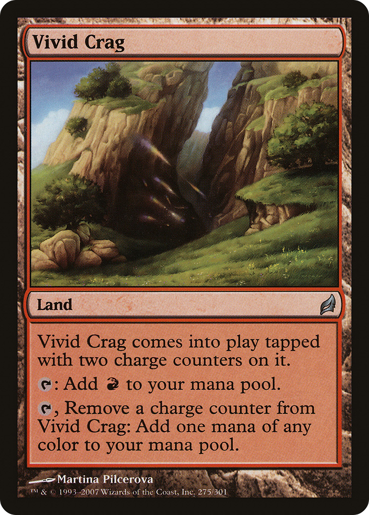 Vivid Crag (LRW-275) [Lorwyn] Foil MTG Single Wizards of the Coast