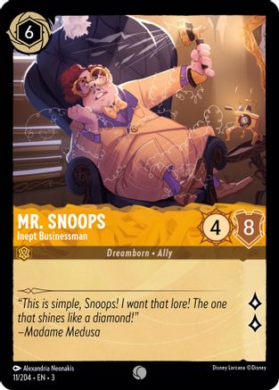 Mr. Snoops - Inept Businessman (11/204) [Into the Inklands] Lorcana Single Disney