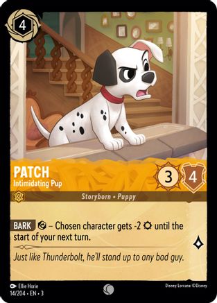 Patch - Intimidating Pup (14/204) [Into the Inklands] Lorcana Single Disney