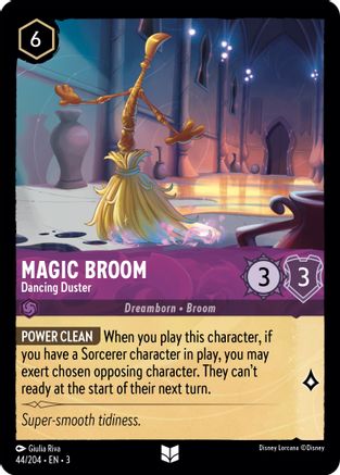 Magic Broom - Dancing Duster (44/204) [Into the Inklands] Cold Foil Lorcana Single Disney