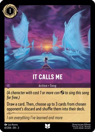 It Calls Me (61/204) [Into the Inklands] Lorcana Single Disney
