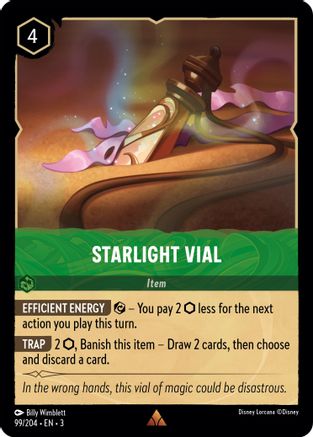 Starlight Vial (99/204) [Into the Inklands] Cold Foil Lorcana Single Disney