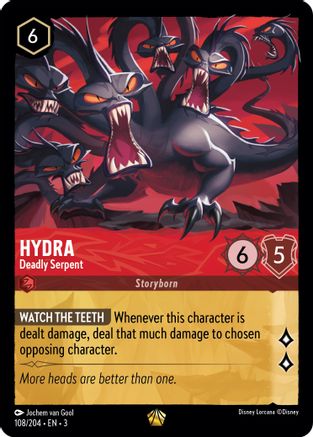 Hydra - Deadly Serpent (108/204) [Into the Inklands] Lorcana Single Disney