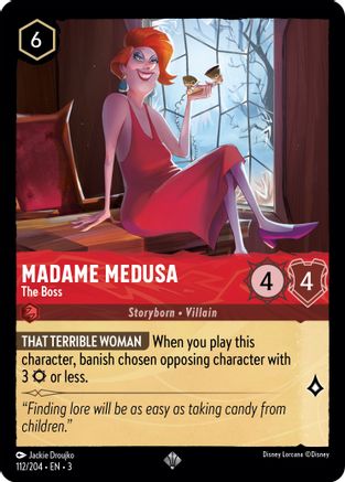 Madame Medusa - The Boss (112/204) [Into the Inklands] Lorcana Single Disney