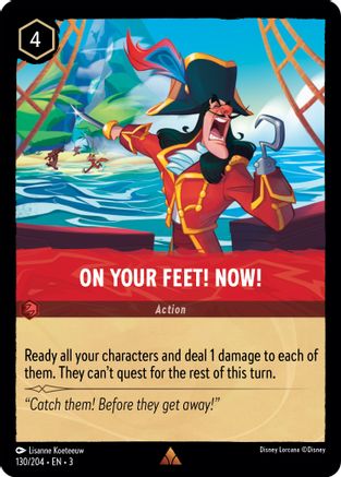 On Your Feet! Now! (130/204) [Into the Inklands] Lorcana Single Disney