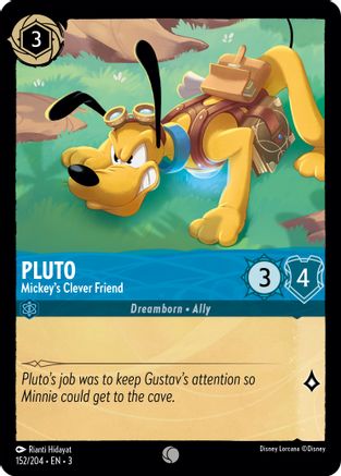 Pluto - Mickey's Clever Friend (152/204) [Into the Inklands] Lorcana Single Disney