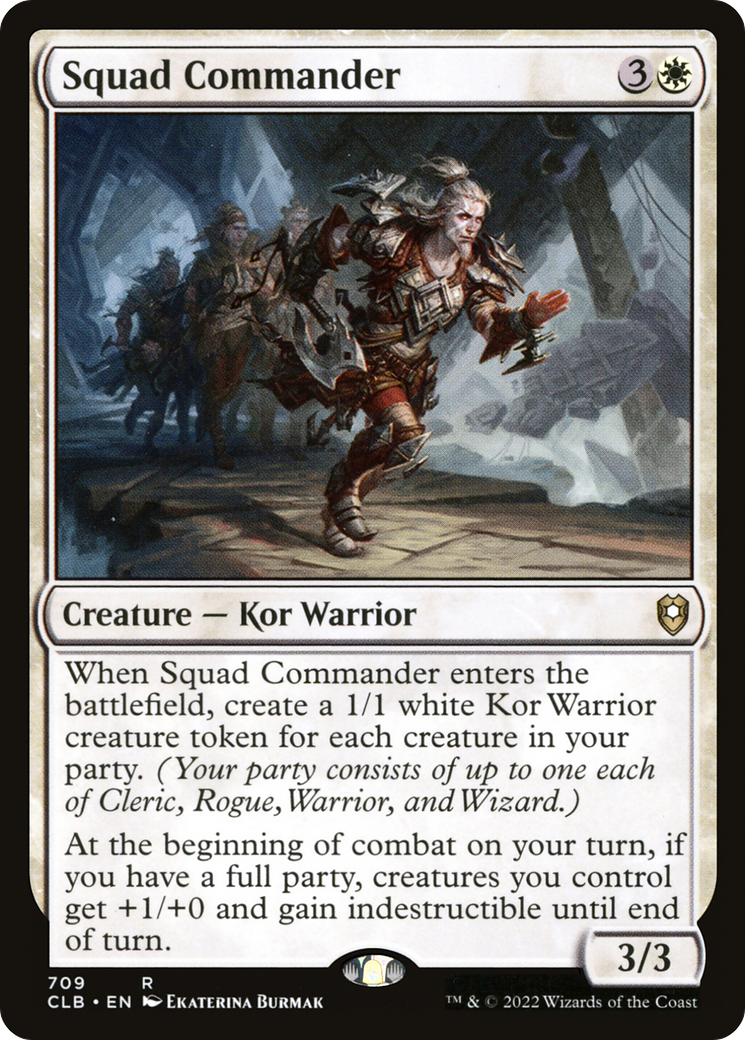 Squad Commander (CLB-709) [Commander Legends: Battle for Baldur's Gate] MTG Single Wizards of the Coast