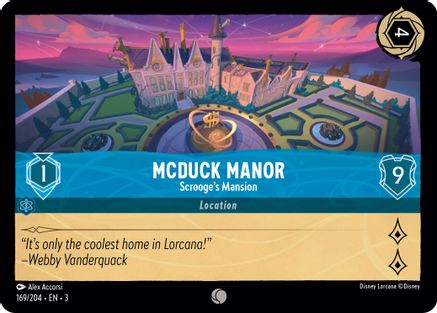 McDuck Manor - Scrooge's Mansion (169/204) [Into the Inklands] Cold Foil Lorcana Single Disney