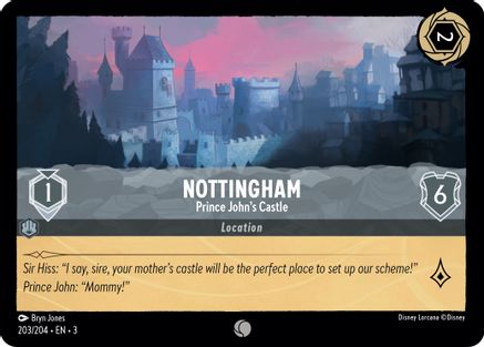 Nottingham - Prince John's Castle (203/204) [Into the Inklands] Cold Foil Lorcana Single Disney