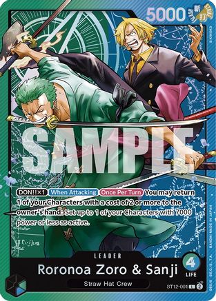 Roronoa Zoro & Sanji (ST12-001) [Starter Deck 12: Zoro and Sanji] Foil One Piece Single Bandai