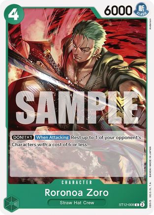 Roronoa Zoro (ST12-008) [Starter Deck 12: Zoro and Sanji] One Piece Single Bandai