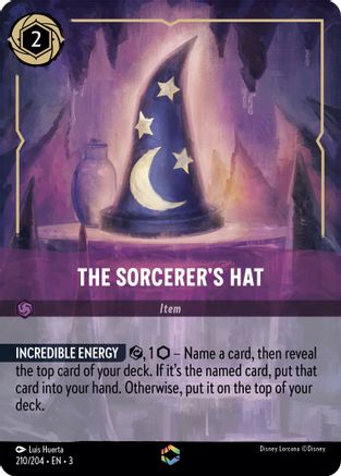 The Sorcerer's Hat (Enchanted) (210/204) [Into the Inklands] Holofoil Lorcana Single Disney