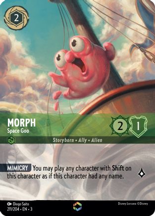 Morph - Space Goo (Enchanted) (211/204) [Into the Inklands] Holofoil Lorcana Single Disney