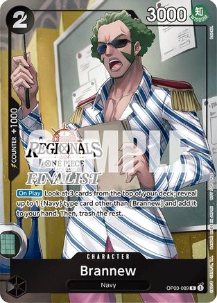 Brannew (Online Regional 2024) [Finalist] (OP03-089) [One Piece Promotion Cards] Foil One Piece Single Bandai