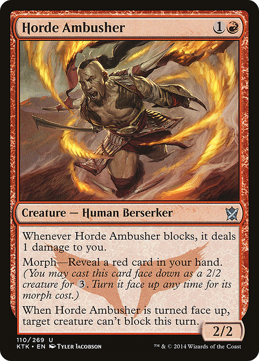 Horde Ambusher (KTK-110) [Khans of Tarkir] Foil MTG Single Wizards of the Coast