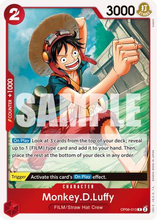 Monkey.D.Luffy (OP06-013) [Wings of the Captain] Foil One Piece Single Bandai